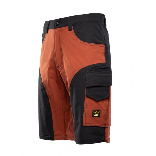 Krótkie spodenki SEVEN KINGS TRAIL - mahoń -zdjęcie numer 3