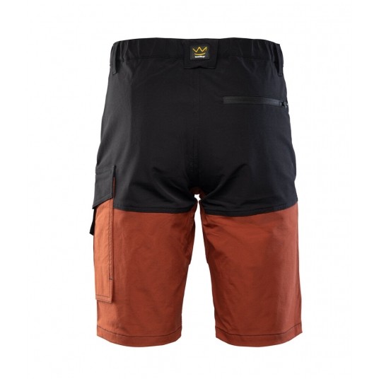 Krótkie spodenki SEVEN KINGS TRAIL - mahoń -zdjęcie numer 4