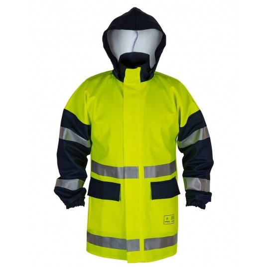 Kurtka antyelektrostatyczna PROS Model 500A - żółty-granatowy -zdjęcie numer 1