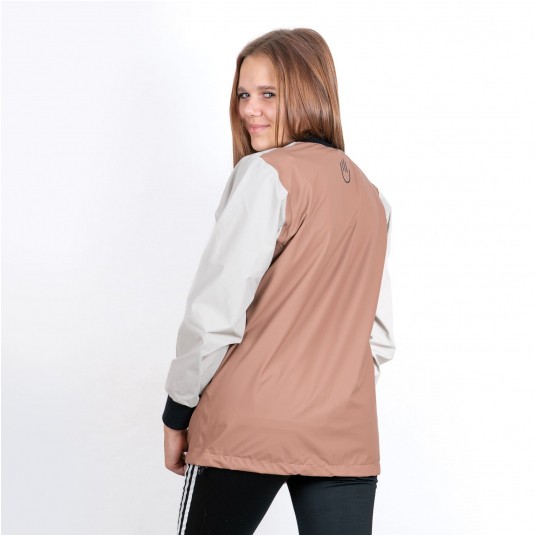 Kurtka bomber PROS SPORTS model 717 dziecięca - beżowo-czekoladowy