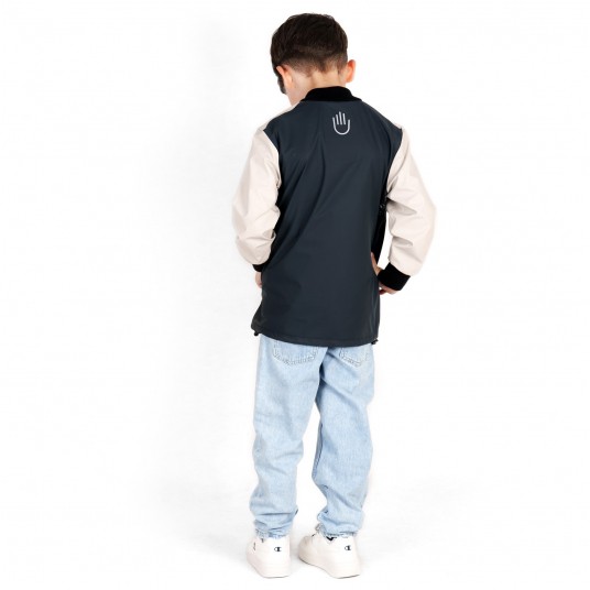 Kurtka bomber PROS SPORTS model 717 dziecięca - beżowo-granatowy
