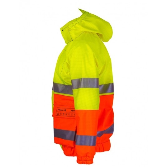 Kurtka multifunkcyjna bomberka PROS model 282 - żółty-pomarańczowy