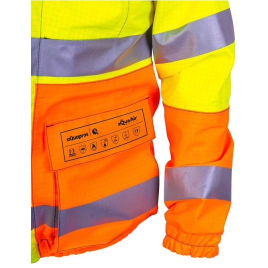 Kurtka multifunkcyjna bomberka PROS model 282 - żółty-pomarańczowy