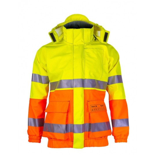 Kurtka multifunkcyjna bomberka PROS model 282 - żółty-pomarańczowy