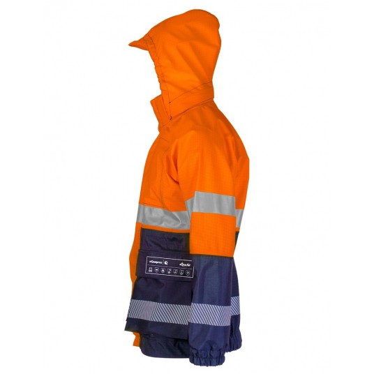 Kurtka multifunkcyjna bomberka PROS model 2821 - pomarańczowy-granatowy