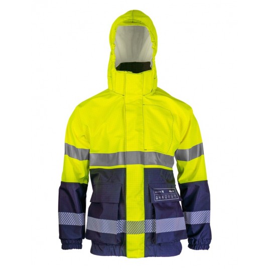 Kurtka multifunkcyjna bomberka PROS model 2821 - żółty-granatowy