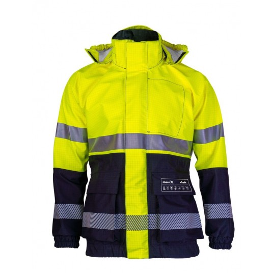 Kurtka multifunkcyjna bomberka PROS model 2821 - żółty-granatowy