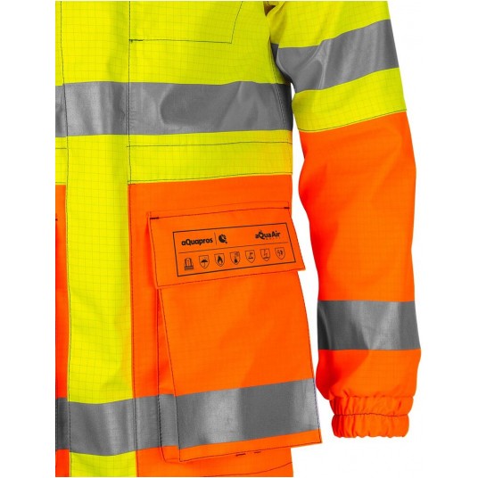 Kurtka multifunkcyjna PROS 3/4 model 283 - żółty-pomarańczowy