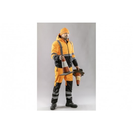 Kurtka ostrzegawcza OKER ocieplana - pomarańczowy -zdjęcie numer 6