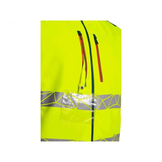 Kurtka ostrzegawcza softshell CXS BEDFORD męska - żółty