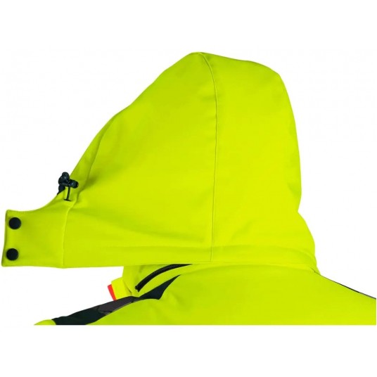 Kurtka ostrzegawcza softshell CXS BEDFORD WINTER zimowa męska - żółto-petrol