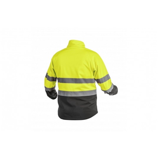Kurtka ostrzegawcza softshell Hoegert EXTER - żółty -zdjęcie numer 2