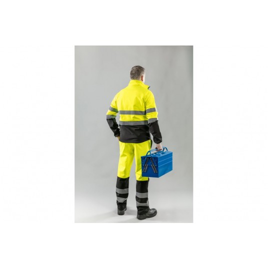 Kurtka ostrzegawcza softshell Hogert EXTER - żółty