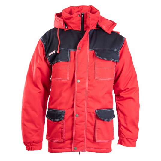 Kurtka parka BRIXTON SNOW - czarny-czerwony