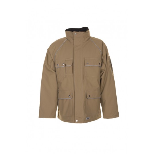 Kurtka parka PLANAM Canvas 320 zimowa - beżowy/czarny
