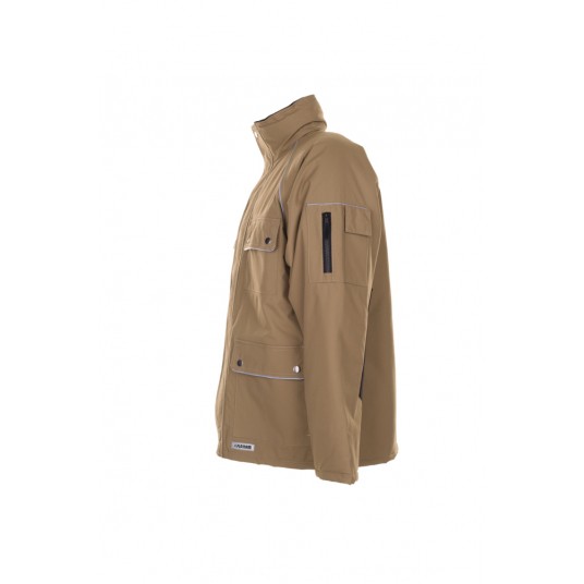 Kurtka parka PLANAM Canvas 320 zimowa - beżowy/czarny