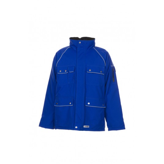 Kurtka parka PLANAM Canvas 320 zimowa - chabrowy
