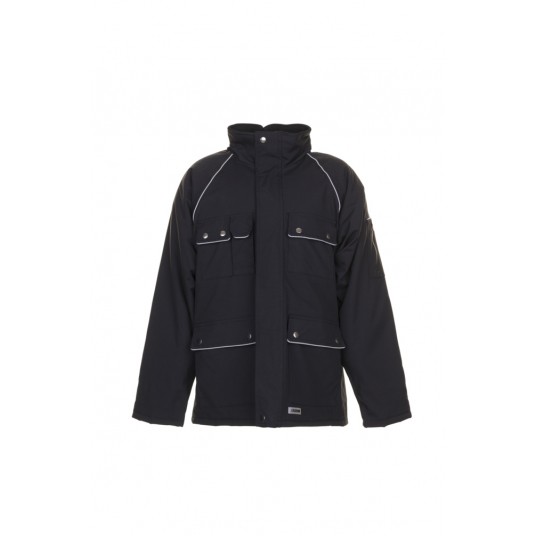 Kurtka parka PLANAM Canvas 320 zimowa - czarny/czarny