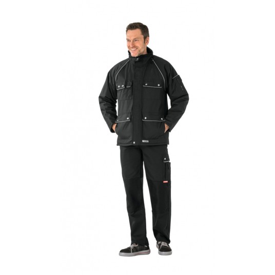 Kurtka parka PLANAM Canvas 320 zimowa - czarny/czarny