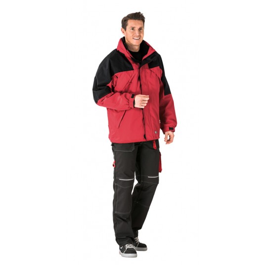 Kurtka PLANAM Outdoor Redwood 2w1 - czerwony/czarny