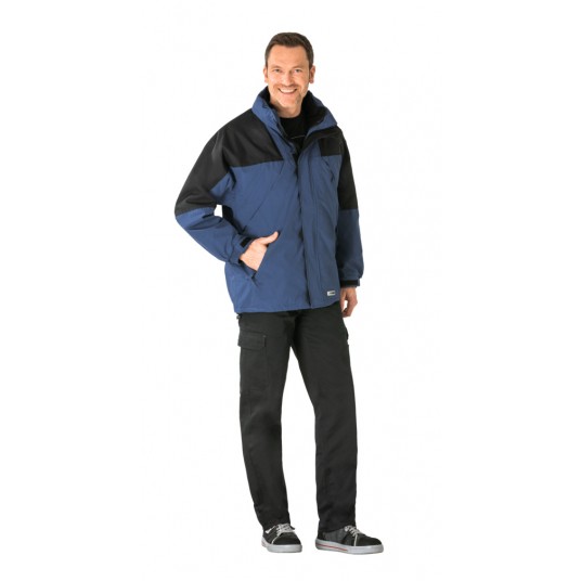 Kurtka PLANAM Outdoor Redwood 2w1 - niebieski/czarny