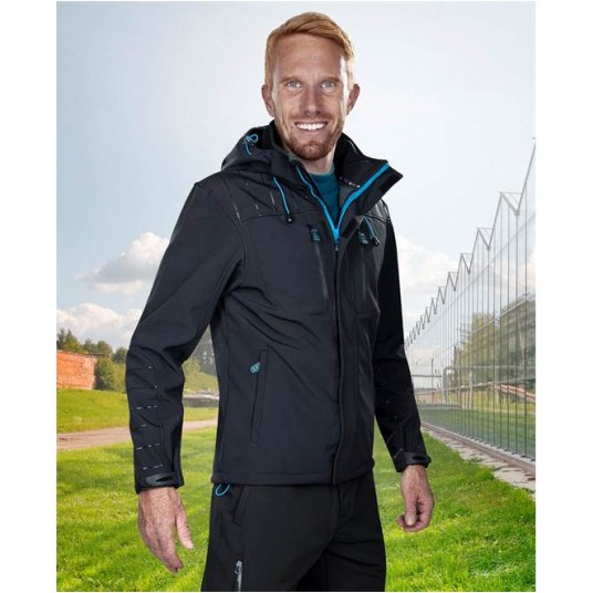 Kurtka softshell 4TECH męska - czarny