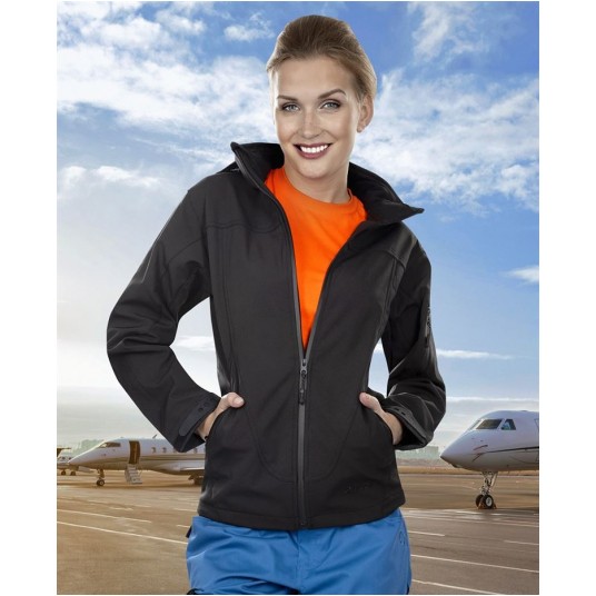 Kurtka softshell ANIMA damska - czarny