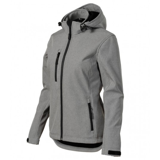 Kurtka softshell damska Malfini PERFORMANCE 521 - ciemnoszary melanż