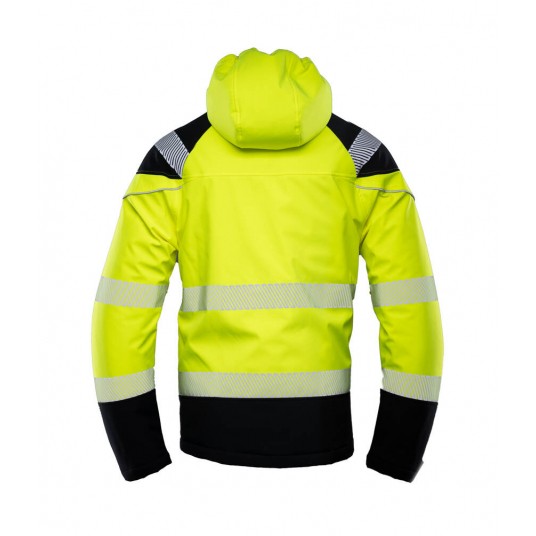 Kurtka softshell ocieplana SEVEN KINGS FLASH HIVI SKF007 - żółty