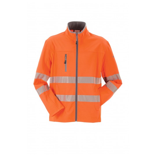 Kurtka softshell ostrzegawcza PLANAM Norit - pomarańczowy