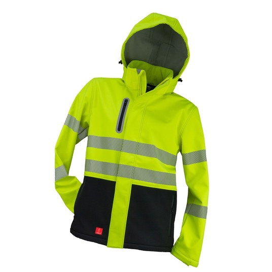 Kurtka softshell ostrzegawcza URGENT 982 - żółty -zdjęcie numer 1