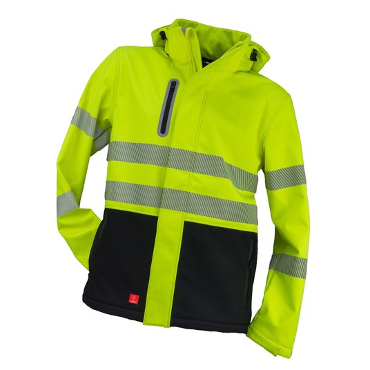 Kurtka softshell ostrzegawcza URGENT 982 - żółty -zdjęcie numer 4