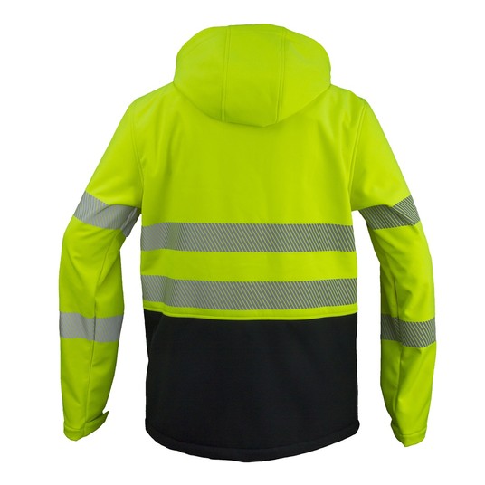Kurtka softshell ostrzegawcza URGENT 982 - żółty -zdjęcie numer 3