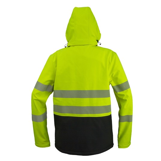 Kurtka softshell ostrzegawcza URGENT 982 - żółty -zdjęcie numer 2
