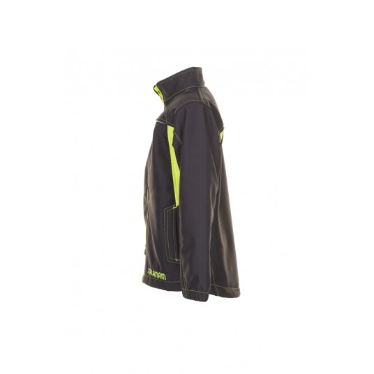 Kurtka softshell PLANAM Basalt Neon dziecięce - antracytowy/żółty