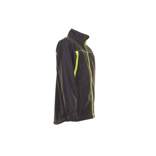 Kurtka softshell PLANAM Basalt Neon dziecięce - antracytowy/żółty