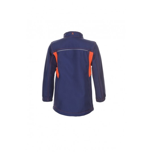 Kurtka softshell PLANAM Basalt Neon dziecięce - granatowy/pomarańczowy