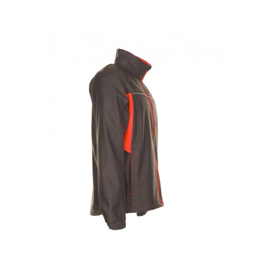 Kurtka softshell PLANAM BASALT NEON - granatowy/pomarańczowy