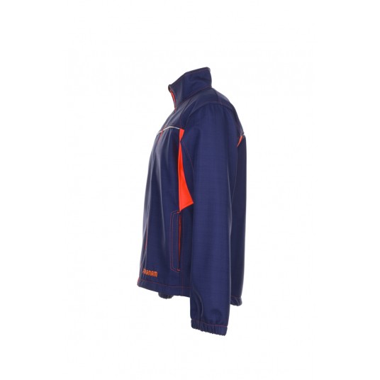 Kurtka softshell PLANAM BASALT NEON - granatowy/pomarańczowy