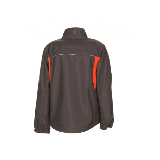 Kurtka softshell PLANAM BASALT NEON - granatowy/pomarańczowy