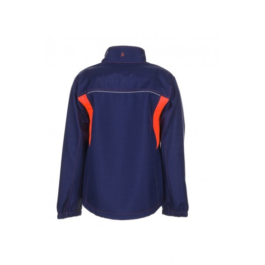 Kurtka softshell PLANAM BASALT NEON - granatowy/pomarańczowy