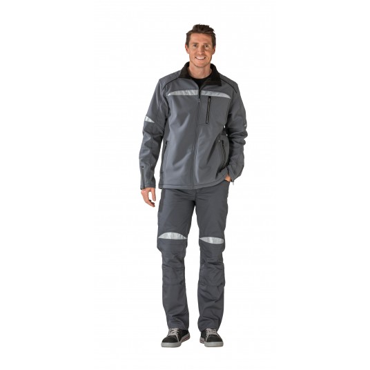 Kurtka softshell PLANAM DuraWork - szary/czarny