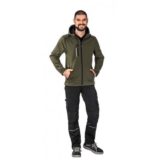 Kurtka softshell PLANAM Outdoor Hawk - oliwkowy