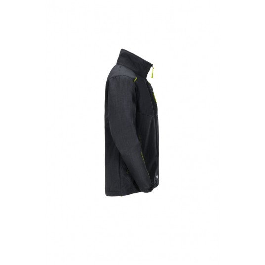 Kurtka softshell PLANAM Outdoor Neon Softshell - szary/zielony