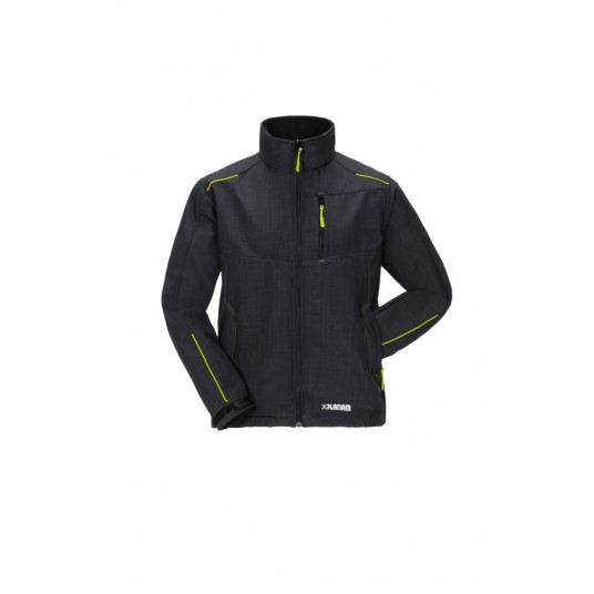 Kurtka softshell PLANAM Outdoor Neon Softshell - szary/zielony