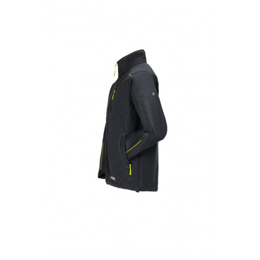 Kurtka softshell PLANAM Outdoor Neon Softshell - szary/zielony