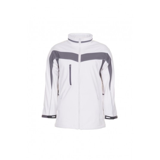 Kurtka softshell PLANAM Plaline - biały/cynkowy