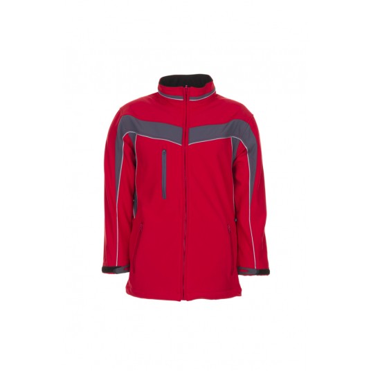 Kurtka softshell PLANAM Plaline - czerwony/łupkowy