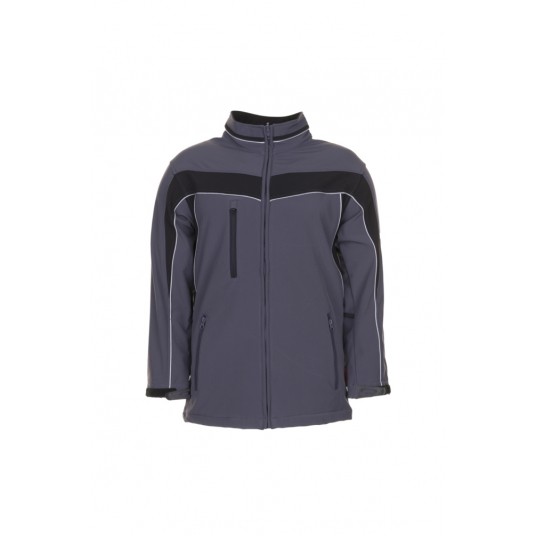 Kurtka softshell PLANAM Plaline - łupkowy/czarny