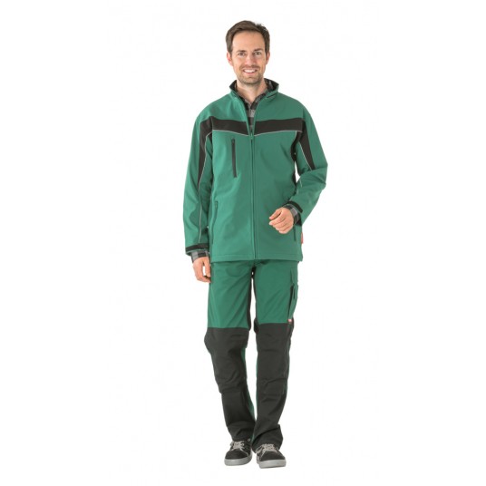 Kurtka softshell PLANAM Plaline - zielony/czarny